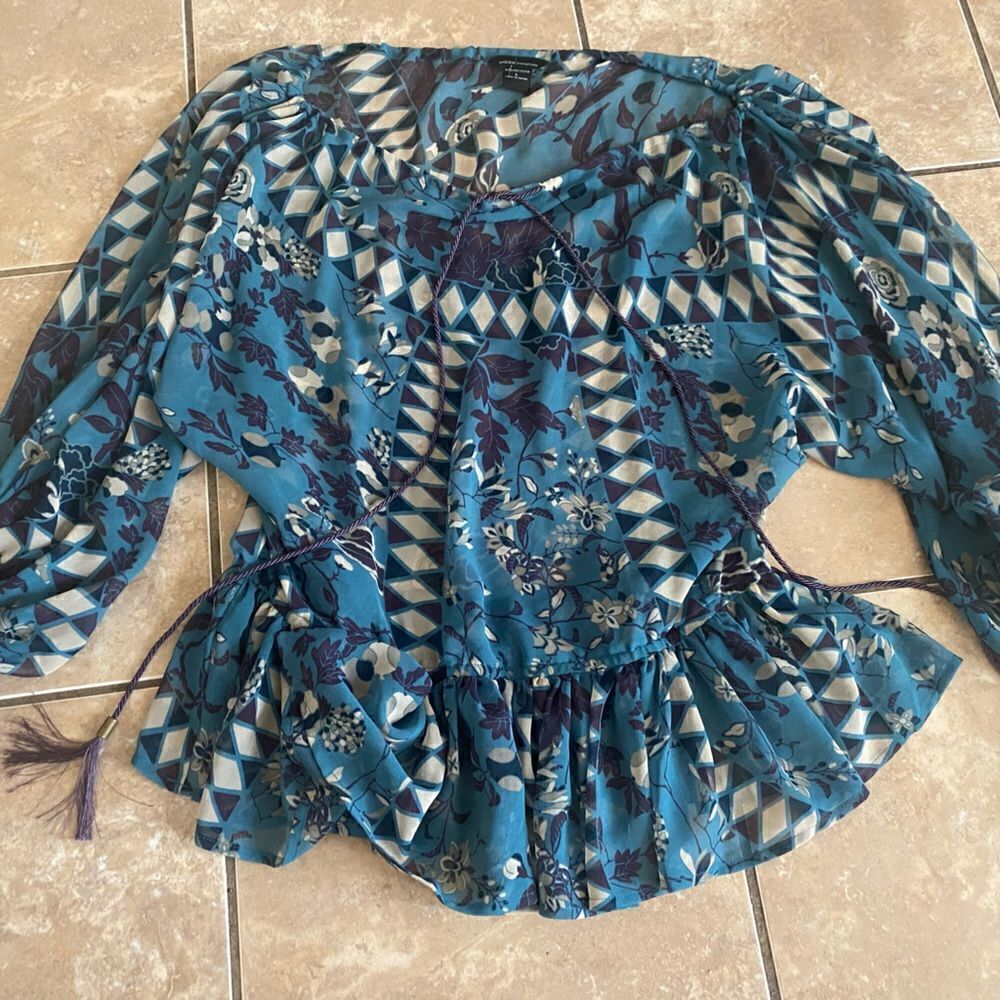 Moda International L Sheer Tunic